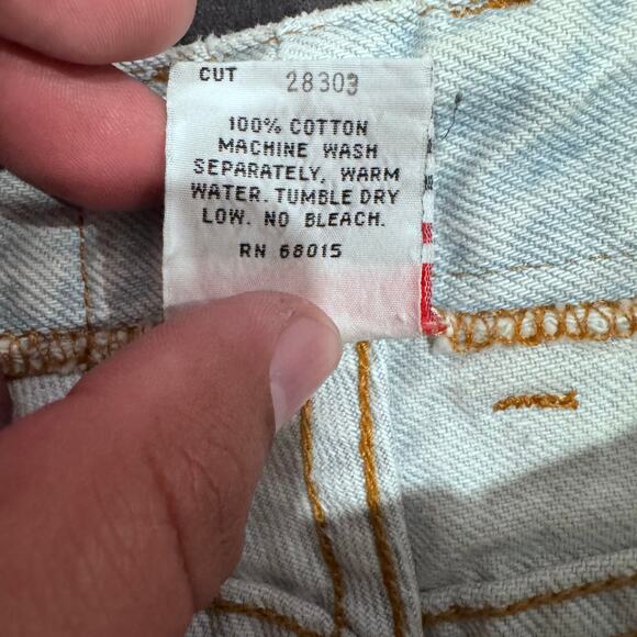 Bongo Jeans Women’s 7 High Rise Button Fly Tapered Acid Wash USA 90s Vintage - Picture 8 of 8